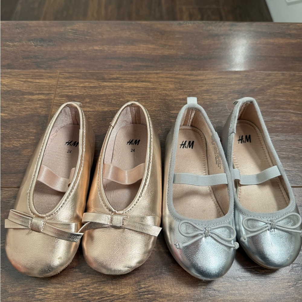 H&M Kids Metallic Dress Shoes - 2 pairs